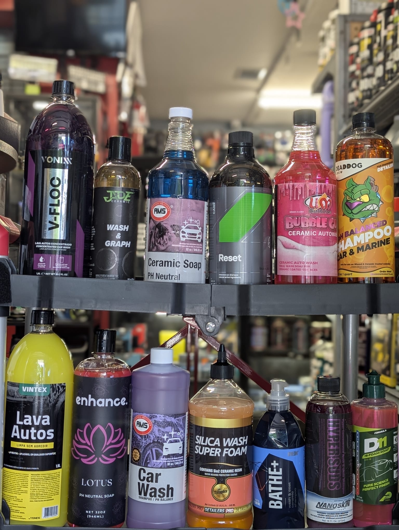 Productos de lavado y limpieza automotriz
